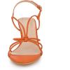 image:imageAllegra K Womens Strappy Slingback Kitten Heels SandalsOrange