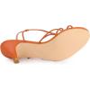 image:imageAllegra K Womens Strappy Slingback Kitten Heels SandalsOrange