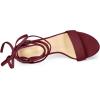 image:imageAllegra K Womens Tie Up Heels Burgundy Open Toe Chunky High Heels Sandal 65 M US