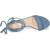 image:imageAllegra K Womens Tie Up Strappy Heels Chunky High Heels Haze Blue Sandal 8 M US