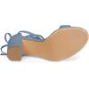 image:imageAllegra K Womens Tie Up Strappy Heels Chunky High Heels Haze Blue Sandal 8 M US