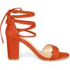 image:imageAllegra K Womens Tie Up Strappy Heels Chunky High Heels Orange Sandal 65 M US