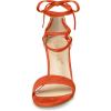 image:imageAllegra K Womens Tie Up Strappy Heels Chunky High Heels Orange Sandal 65 M US