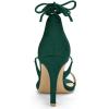 image:imageAllegra K Women Open Toe Stiletto High Heel LaceUp Green Sandals  10 m US