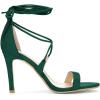 image:imageAllegra K Women Open Toe Stiletto High Heel LaceUp Green Sandals  10 m US