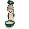 image:imageAllegra K Women Open Toe Stiletto High Heel LaceUp Green Sandals  10 m US