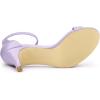 image:imageAllegra K Womens Ankle Strap Open Toe Stiletto Heels Purple Sandals 75 M US