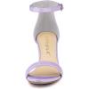 image:imageAllegra K Womens Ankle Strap Open Toe Stiletto Heels Purple Sandals 75 M US