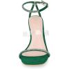 image:imageAllegra K Womens Diamond Heels Square Toe Ankle Strap Stiletto Heels SandalGreen
