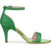 image:imageAllegra K Womens Glitter Ankle Strap Stiletto Heel Sandals 7 Green