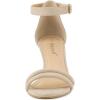 image:imageAllegra K Womens Kitten Heel Ankle Strap Sandals ShoesBeige