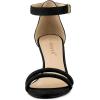 image:imageAllegra K Womens Kitten Heel Ankle Strap Sandals ShoesBlack