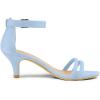 image:imageAllegra K Womens Kitten Heel Ankle Strap Sandals ShoesBlue Sky