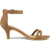 image:imageAllegra K Womens Kitten Heel Ankle Strap Sandals ShoesBrown
