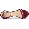 image:imageAllegra K Womens Kitten Heel Ankle Strap Sandals ShoesBurgundy