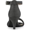 image:imageAllegra K Womens Kitten Heel Ankle Strap Sandals ShoesGrey