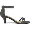 image:imageAllegra K Womens Kitten Heel Ankle Strap Sandals ShoesGrey