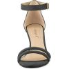 image:imageAllegra K Womens Kitten Heel Ankle Strap Sandals ShoesGrey