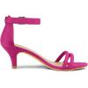 image:imageAllegra K Womens Kitten Heel Ankle Strap Sandals ShoesHot Pink
