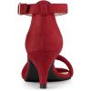 image:imageAllegra K Womens Kitten Heel Ankle Strap Sandals ShoesRed