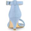 image:imageAllegra K Womens Kitten Heel Ankle Strap Sandals ShoesSky Blue