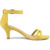image:imageAllegra K Womens Kitten Heel Ankle Strap Sandals ShoesYellow