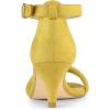image:imageAllegra K Womens Kitten Heel Ankle Strap Sandals ShoesYellow
