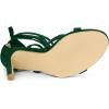 image:imageAllegra K Womens Lace Up Heels Stiletto High Dark Green Heel Sandals 85 m US