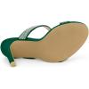 image:imageAllegra K Womens Open Toe Stiletto Heel Rhinestone Mules Emerald Green Sandals 9 m US