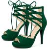 image:imageAllegra K Womens Platform Gladiator Strappy Open Toe Stiletto High Heel SandalsEmerald Green
