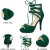 image:imageAllegra K Womens Platform Gladiator Strappy Open Toe Stiletto High Heel SandalsEmerald Green