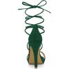 image:imageAllegra K Womens Platform Stiletto Heels Emerald Green Lace Up Sandals  7 m US