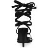 image:imageAllegra K Womens Polka Dots Clear Lace Up Stiletto Heels SandalsBlack