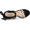 image:imageAllegra K Womens Polka Dots Clear Lace Up Stiletto Heels SandalsBlack