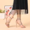 image:imageAllegra K Womens Rhinestone Ankle Strap Stiletto High Dust Pink Heels Sandals 6 M US