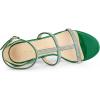 image:imageAllegra K Womens Rhinestone Ankle Strap Stiletto High Green Heel Sandals 10 m US