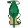 image:imageAllegra K Womens Rhinestone Ankle Strap Stiletto High Green Heel Sandals 7 m US
