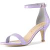 image:imageAllegra K Womens Ankle Strap Open Toe Stiletto Heels Purple Sandals 75 M US