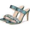 image:imageAllegra K Womens Glitter Rhinestone Stiletto Heels Green Sandals 9 m US