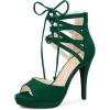 image:imageAllegra K Womens Platform Gladiator Strappy Open Toe Stiletto High Heel SandalsEmerald Green