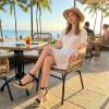 image:imageAllegra K Wedges Sandal Platform Open Toe Ankle Strap Espadrille Wedge Heel Sandals for WomenBlack