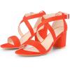 image:imageAllegra K Womens Ankle Strap Open Toe SandalsOrange