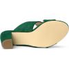 image:imageAllegra K Womens Crisscross Strap Block Heel Slide Green Sandals 9 m US
