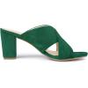 image:imageAllegra K Womens Crisscross Strap Block Heel Slide Green Sandals 9 m US