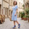 image:imageAllegra K Womens Espadrilles Closed Toe Wedges Heels SandalsRoyal Blue