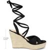 image:imageAllegra K Womens Wedges Espadrilles Cross Strap Lace Up Platform Wedge Heels SandalsBlack