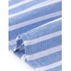 image:imageAllegra K Shirt Dresses for Women Casual Button Down Tie Waist Side Slit Summer Striped Midi DressesBlue and White
