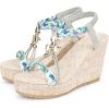 image:imageAllegra K Womens Bohemia Pull on Platform Wedge Heel SandalsSilver2