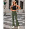 image:imageAllegra K Womens Flare Jeans 70s Outfits High Waisted Stretchy Denim Pants Trendy Bell Bottom JeansArmy Green