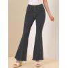 image:imageAllegra K Womens Flare Jeans 70s Outfits High Waisted Stretchy Denim Pants Trendy Bell Bottom JeansBlackgrey
